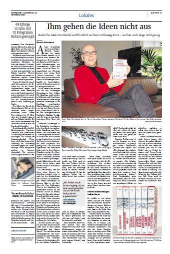 Schleswiger Nachrichten Alwin Dombetzki neues Buch Band 6 - TERROR-COUNTDOWN