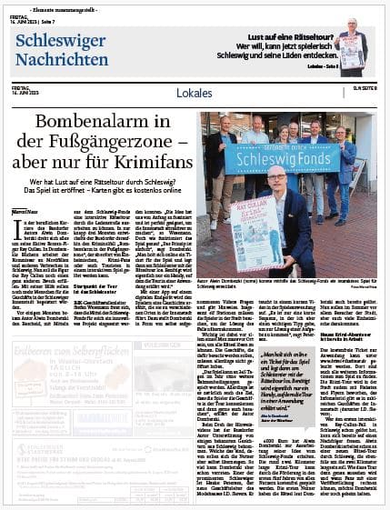 Berichterstattung Alwin Dombetzki Krimi-Raetseltour_Premiere