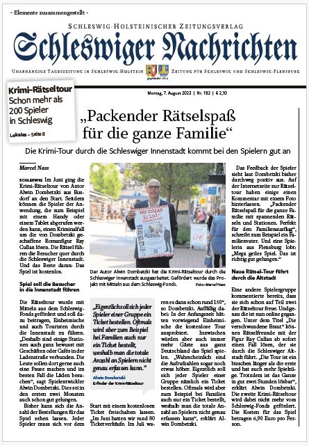 Alwin Dombetzki shz Bericht Rätseltour Erfolg