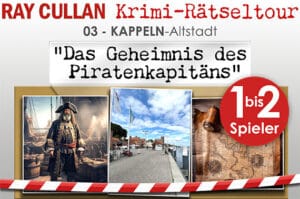 Krimi-Rätseltour-Ticket - 03 - KAPPELN-Altstadt - Das Geheimnis des Piratenkapitäns