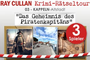 Krimi-Rätseltour-Ticket - 03 - KAPPELN-Altstadt - Das Geheimnis des Piratenkapitäns