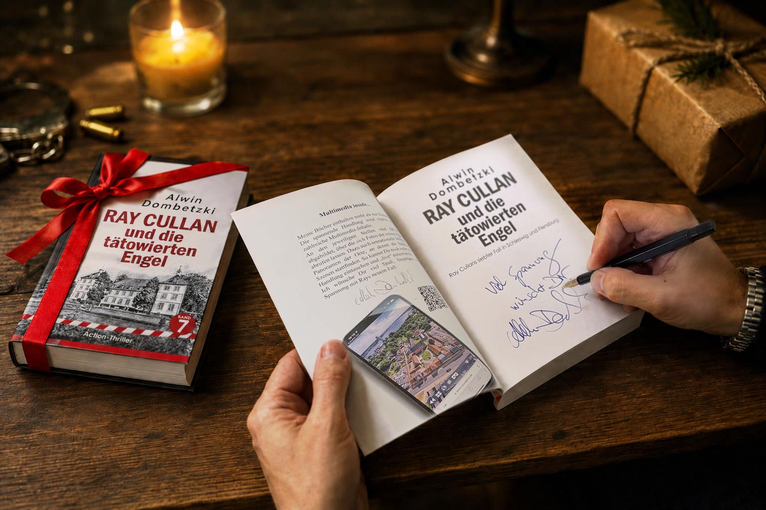 Krimibuch als Geschenk signiert kaufen