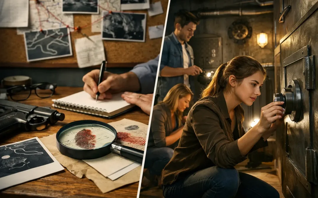 Krimi-Rätselspiel versus Escape Room: Was passt?